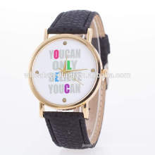 New arrival simple leather cheap watches china